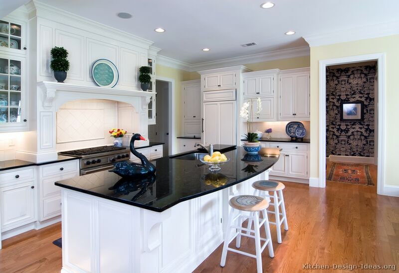 Black and White Kitchen Designs - Ideas and Photos