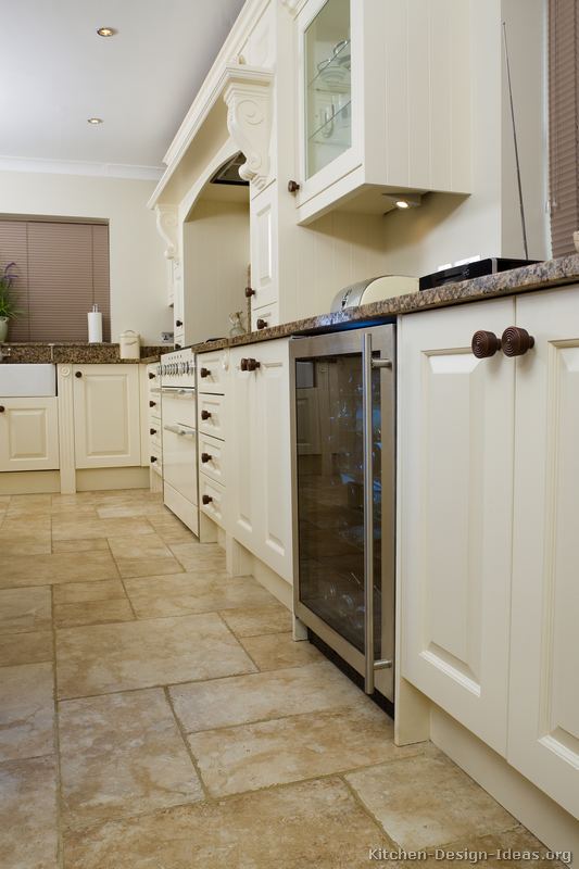 darkish kitchen cabinets with light floors