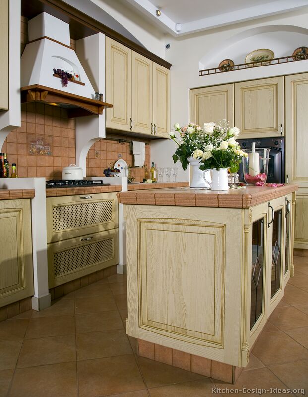 Pictures Of Kitchens Traditional Whitewashed Cabinets Kitchen 2