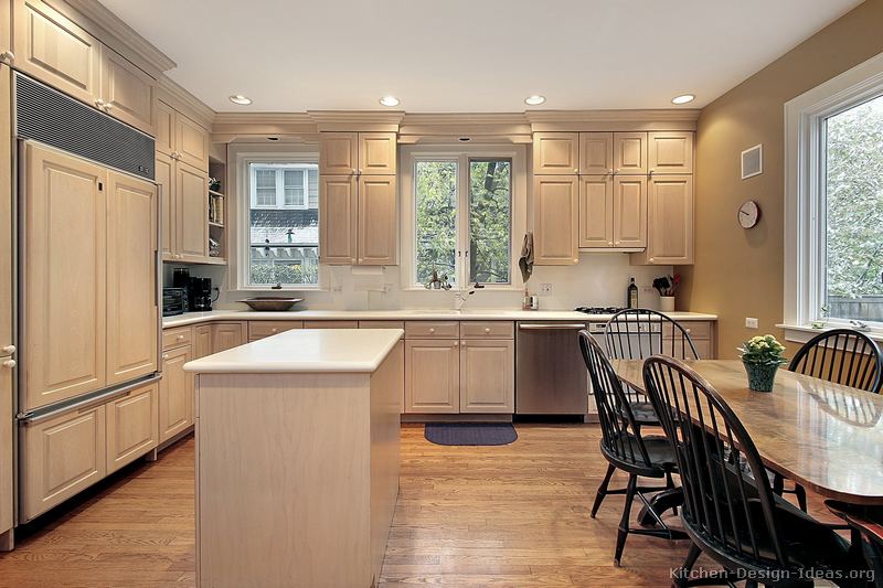 Pictures Of Kitchens Traditional Whitewashed Cabinets