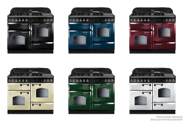 Rangemaster's kitchen range ovens come in several classic colors