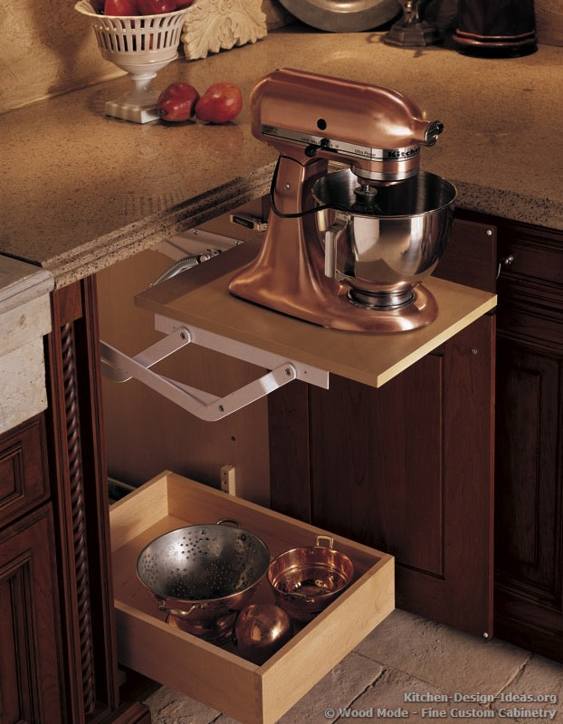 Lift Up Kitchen Mixer Shelf - Transitional - Kitchen