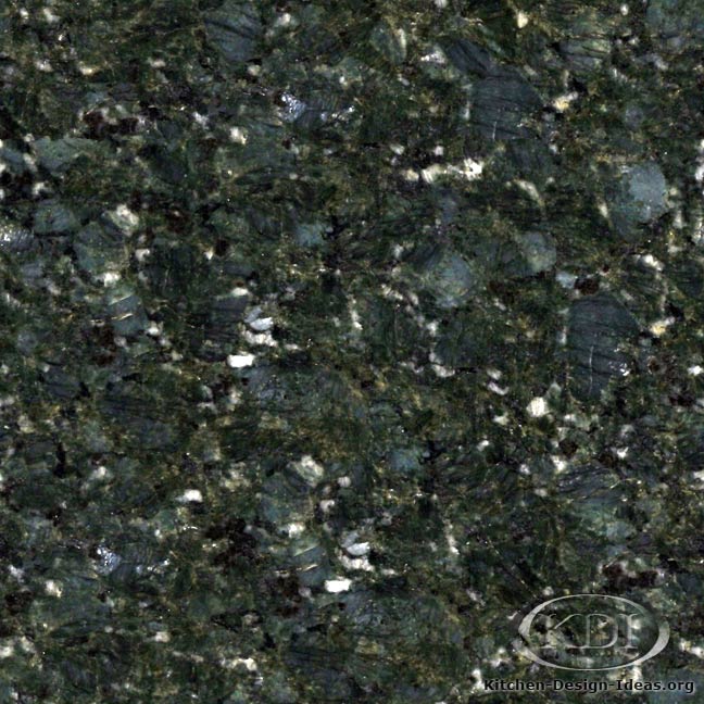 Verde Butterfly Granite Kitchen Countertop Ideas