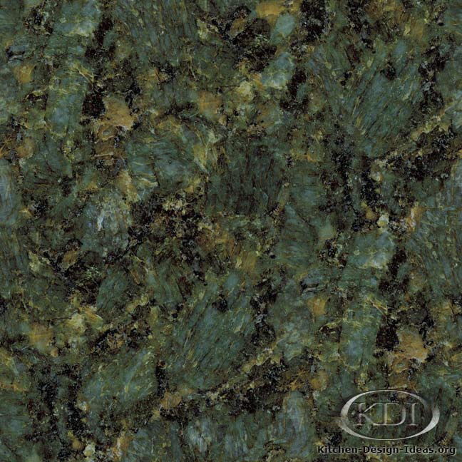 Verde Peacock Granite Kitchen Countertop Ideas