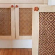 Handwoven Cabinet Panel Inserts by Wabbani