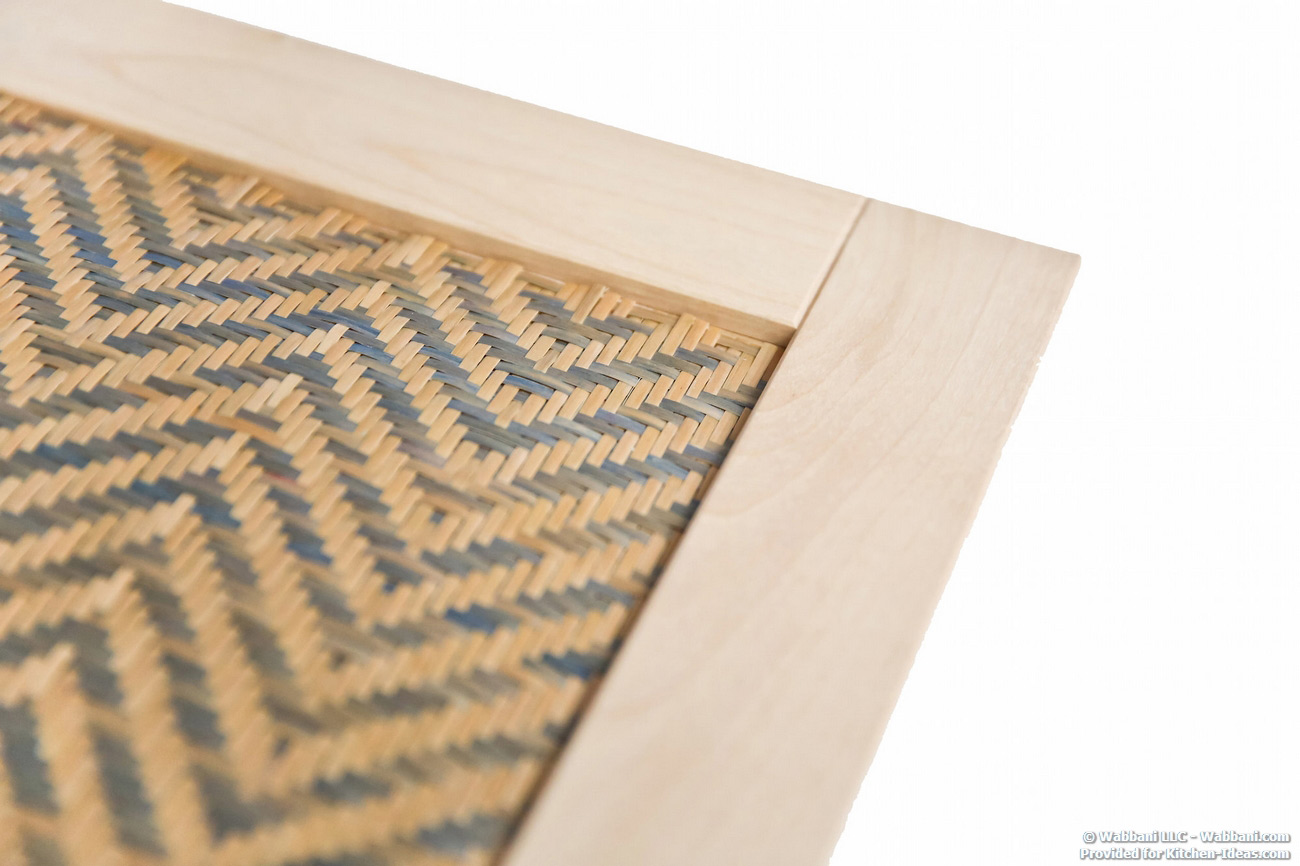 Handwoven Cabinet Panel Inserts by Wabbani