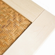 Handwoven Cabinet Panel Inserts by Wabbani